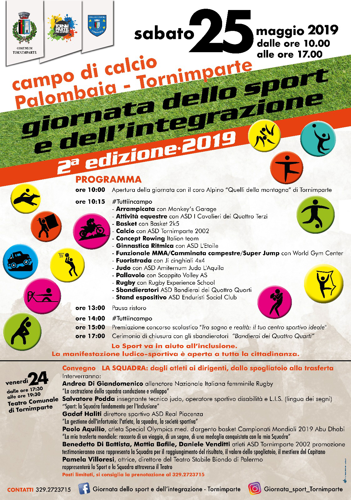 Seconda Giornata dello Sport e dell'integrazione 2019